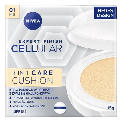 Nivea Cellular Expert Finish 3-in-1 Care Cushion, crème-primaire anti-rides dans un coussin, 01 