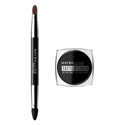 Maybelline New York Tattoo Liner crayon gel pour les yeux + pinceau 2en1, 3 g