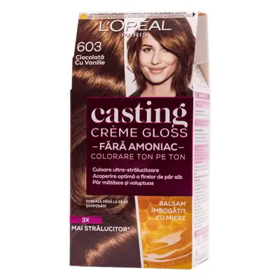 Loreal Paris CASTING CREME GLOSS Hair dye 603 chocolate with vanilla, 1 pc