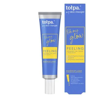 Tolpa My Skin Changer Oh My Glow, peeling acide pour le visage et les yeux, 40 ml