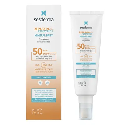 Sesderma Repaskin Pediatrics, crème solaire minérale pour les enfants de moins de 3 ans, SPF 50+