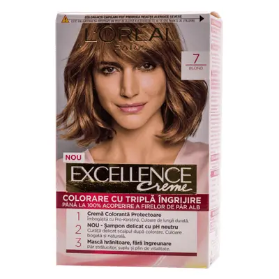 Loreal Paris EXCELLENCE CREME Teinture permanente avec ammoniaque 7, 1 pc