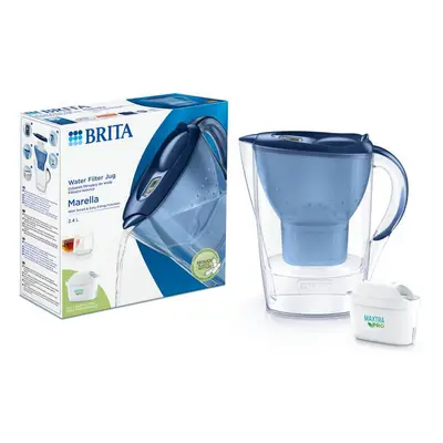 Brita Marella, carafe avec filtre 2,4 l, bleu + filtre Maxtra Pro Pure Performance, 1 pc