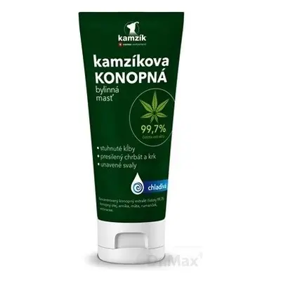 Cemio Kamzik's cooling hemp ointment 1×200ml, pommade de chanvre