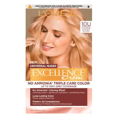 Loreal Paris EXCELLENCE CREME Coloration permanente 10U blond le plus clair, 1 pc