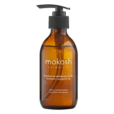 Mokosh, shampooing pour cheveux rêches, cassants et crépus, cerise et ambre, 200 ml