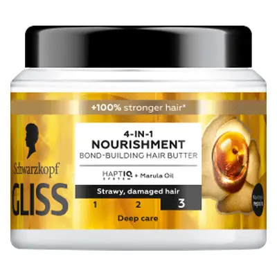 Schwarzkopf GLISS Masque capillaire nourrissant 4 en 1, 400 ml