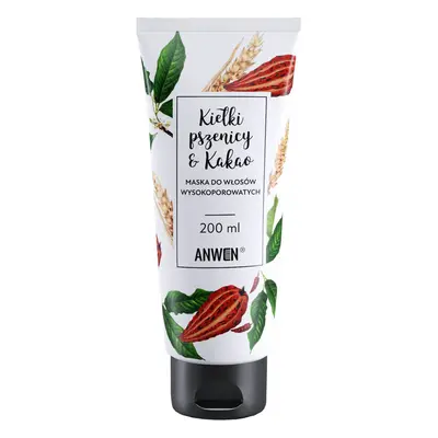 Anwen Wheat Germ and Cocoa, masque pour cheveux très poreux, 200 ml