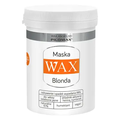 WAX Pilomax Natur Classic Blonde, masque régénérant pour cheveux clairs, 240 ml