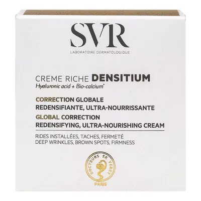 SVR Densitium Creme Riche, crème anti-rides raffermissante, peaux matures, sèches et très sèches