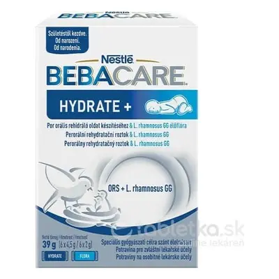 BEBACARE HYDRATE+ (dès la naissance) 1×39 g, solution de réhydratation avec bactéries lactiques