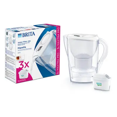 Brita Marella, carafe avec filtre 2,4 litres, blanc + filtre Maxtra Pro Pure Performance Pure Pe