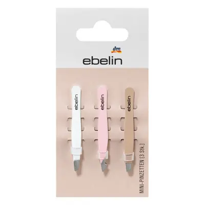 Ebelin Ensemble de mini pinces à épiler, 3 pc