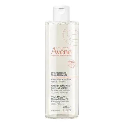 Avène Les Essentiels, fluide micellaire démaquillant, peaux sensibles, 400 ml