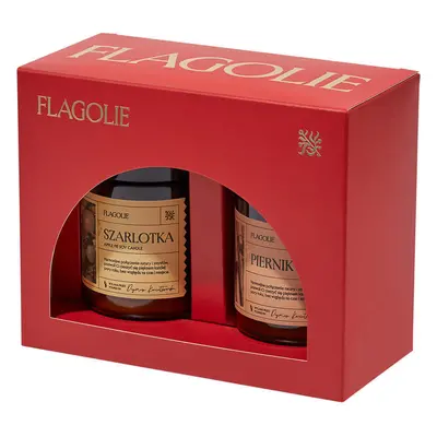 Flagolie Christmas Baking Fragrance Set, bougies parfumées au soja, 2 x 120 g