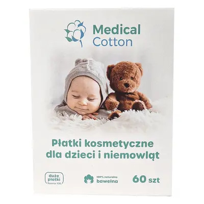 Coton médical, coussinets cosmétiques pour bébés et enfants, grand, 100% coton, dès la naissance