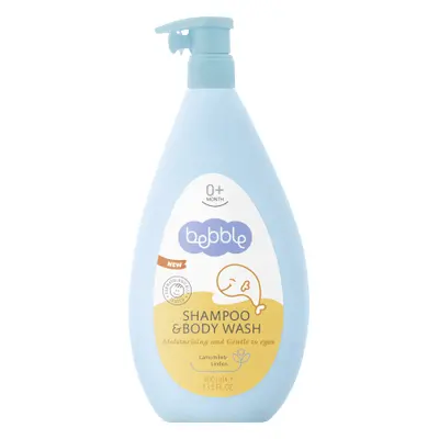 Shampooing et gel douche pour bébés bebble, 400 ml