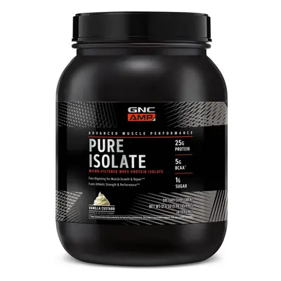 Gnc Amp Pure Isolate, Isolat de protéines de lactosérum avec arôme de vanille, 896 g