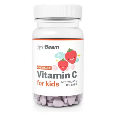 Gymbeam vit c pour enfants fraise 120tbl 120 comprimés fraise