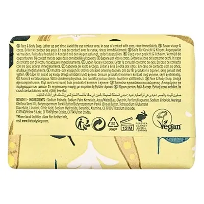 The Body Shop Moringa Body and Facial Soap 1×100 g, savon solide