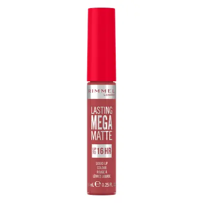 Rimmel London Rouge à lèvres liquide Lasting Mega Matte No.210 ROSE & SHINE, 1 pc