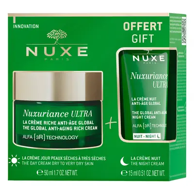 Nuxe Nuxuriance Ultra set, crème de jour riche 50ml + crème de nuit 15ml