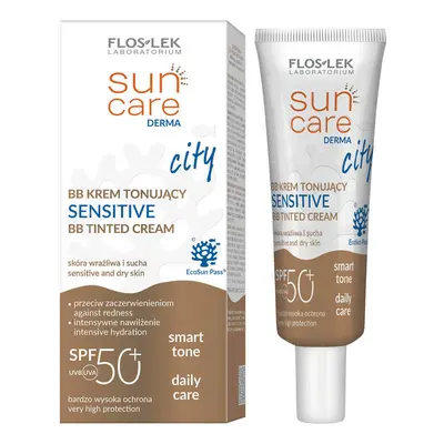 Flos-lek Sun Care Derma City, BB crème tonifiante, SPF 50+, 30 ml