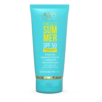 Apis Hello Summer, crème solaire pour le visage au nectar cellulaire, SPF 50, 50 ml