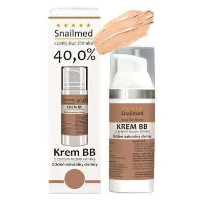 Snailmed Pure Snail Mucus 40%, crème BB régénérante, teinte foncée 30 ml