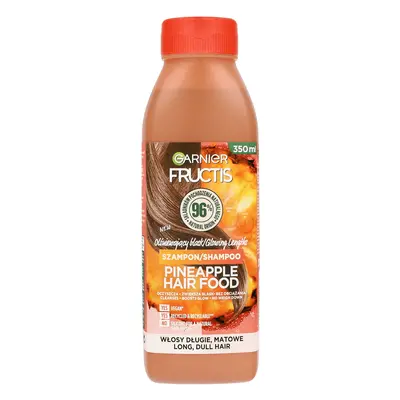 Garnier Fructis Hair Food Pineapple, shampooing éclairant pour cheveux longs et ternes, 350 ml