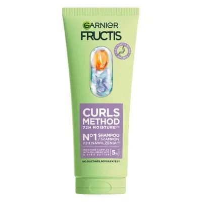 Garnier FRUCTIS Shampooing réhydratant pour cheveux crépus, 200 ml