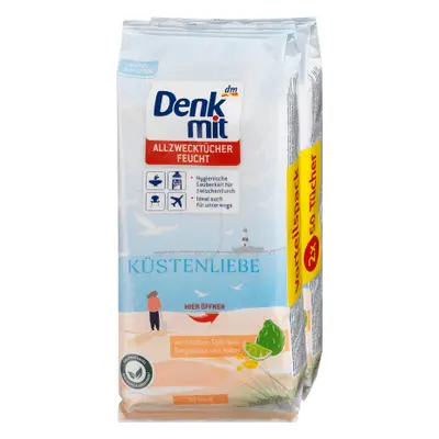 Denkmit Lingettes humides universelles bergamote, 100 pcs