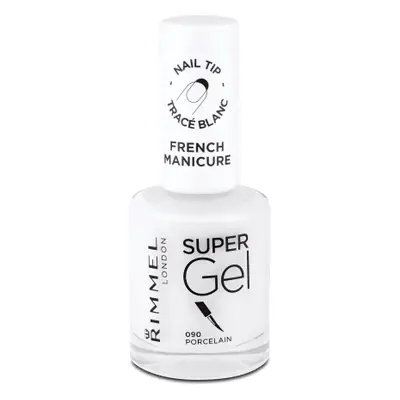 Rimmel London Super Gel French Manicure Vernis à ongles 090 Porcelain, 12 ml