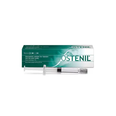 Ostenil, 20mg/2ml solution injectable d'acide hyaluronique pour infiltration, 1 seringue pré-rem