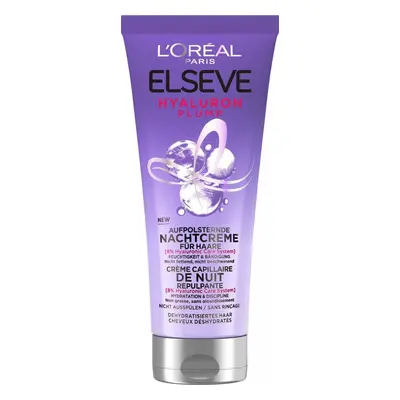 L'Oréal Paris Elseve Hyaluron Plump Night Plumping Cream 1×200 ml, crème de nuit