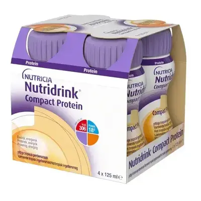 Nutridrink protéine compacte avec saveur épicée de gingembre tropical, 4 x 125 g, Nutricia