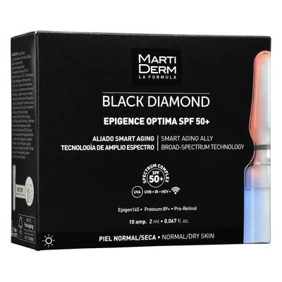 MartiDerm Black Diamond Epigence Optima, sérum anti-âge, SPF 50+, 2 ml x 10 ampoules