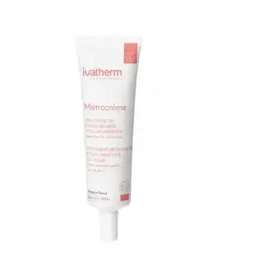 Traitement de la rosacée et de l'inflammation du visage SPF 15 Metrocreme, 30 ml, Ivatherm