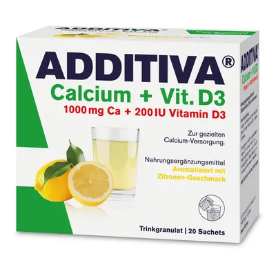 Additiva calcium + vitamine D3, 20 sachets, Dr. Scheffler