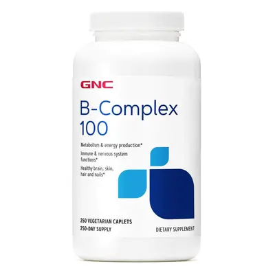 B-Complex 100, Complexe de vitamines B, 250 tb, GNC