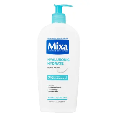 Mixa Hyaluronic Hydrate lotion corporelle hydratante intensive pour les peaux normales à sèches 