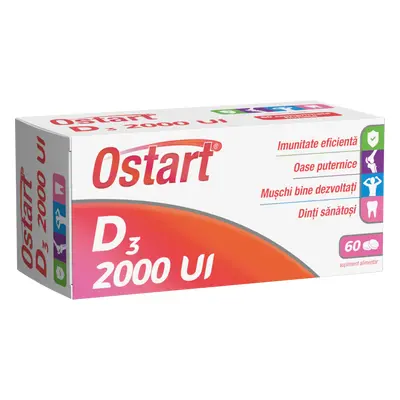 Ostart D3 2000IU, 60 comprimés, Fiterman