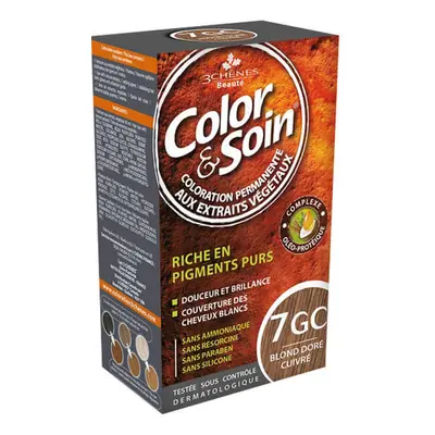 Color&Soin, teinture pour cheveux, 7GC, blond cuivré, 135 ml