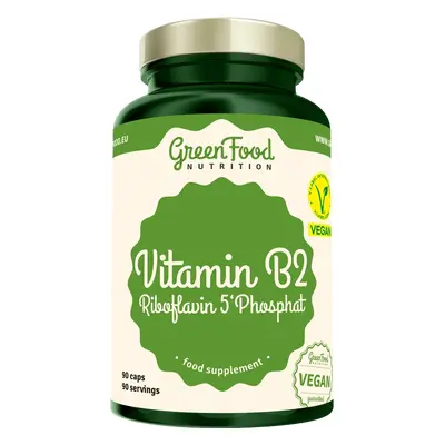 GreenFood Nutrition Vitamine B2 Riboflavine 5'Phosphate 90 gélules