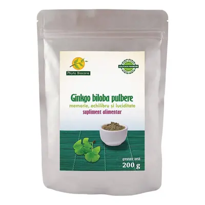 Ginkgo biloba en poudre, 200 g, Phyto Biocare