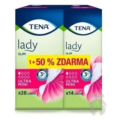 TENA Lady Slim Ultra Mini 1×42 pièces, serviettes hygiéniques pour l'incontinence