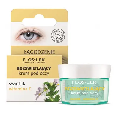 Flos-Lek, crème éclaircissante pour les yeux, puits de lumière et vitamine C, 15 ml