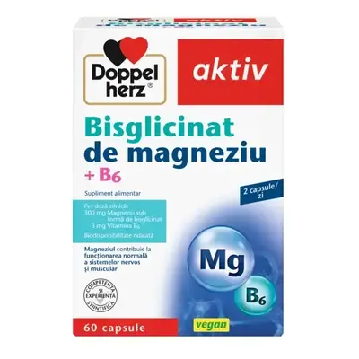 Bisglycinate de magnésium + B6, 60 gélules, Doppelherz