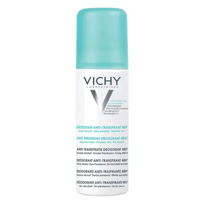 Vichy 48h Antiperspirant Déodorant Spray sans alcool, 125 ml