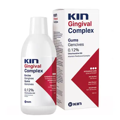 KIN Gingival Complex, bain de bouche avec chlorhexidine, 500 ml